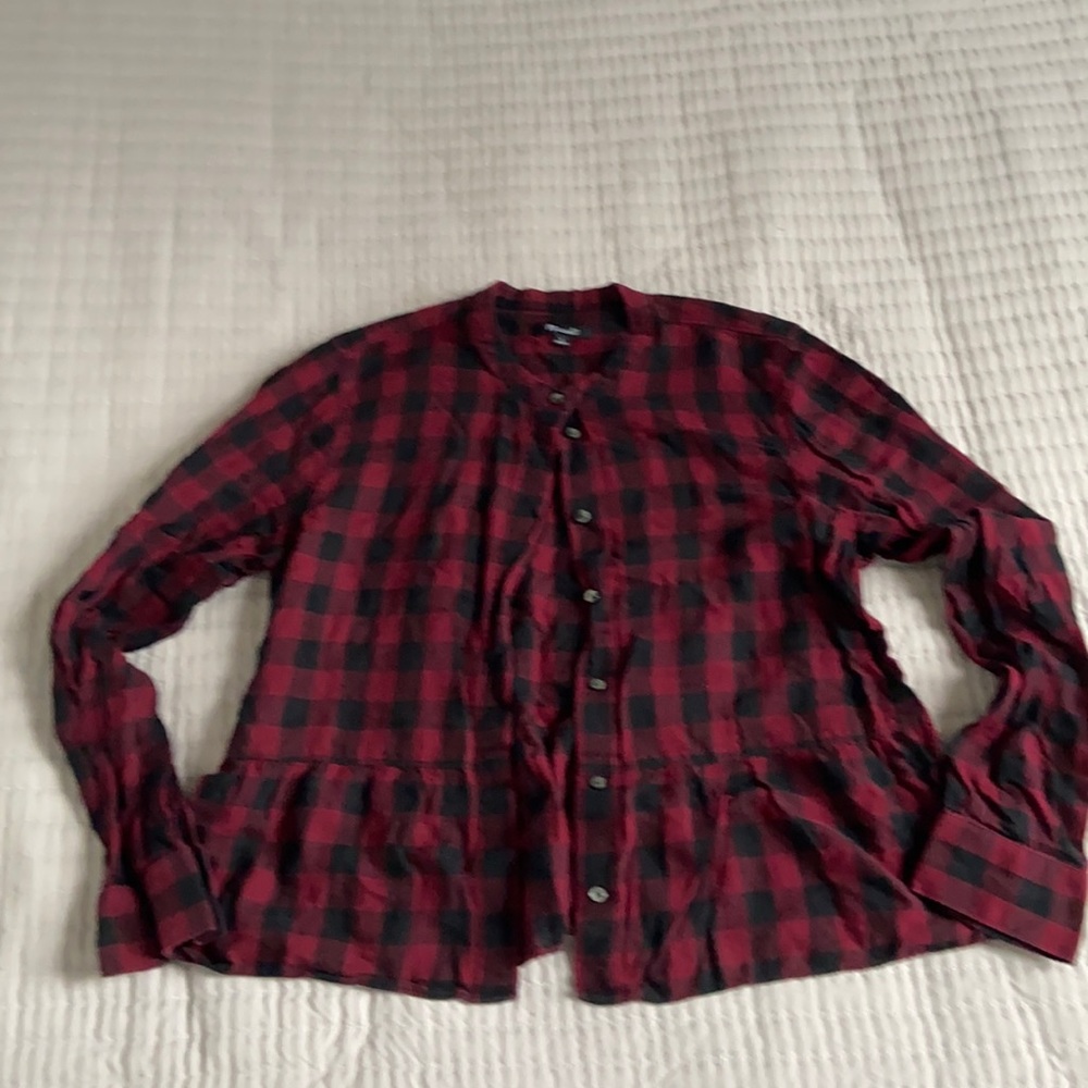 Madewell Flannel Top